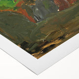 Modern Wall Art: Vibrant Garden Scene with Sun by Tadeusz Makowski