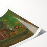 Modern Wall Art: Vibrant Garden Scene with Sun by Tadeusz Makowski