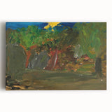 Modern Wall Art: Vibrant Garden Scene with Sun by Tadeusz Makowski
