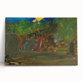 Modern Wall Art: Vibrant Garden Scene with Sun by Tadeusz Makowski