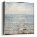Framed canvas wall art displaying abstract silver strokes on a textured surface, showcasing a modern design perfect for contemporary home décor.