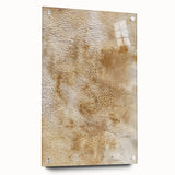 Acrylic glass wall art featuring abstract strokes in vibrant colors, displayed from a side view with visible pins, perfect for modern decor and artistic spaces.