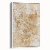 Framed abstract strokes wall art featuring vibrant colors on a textured canvas, viewed from the side against a neutral background, perfect for modern home decor.