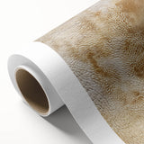 Abstract wall art on rolled canvas showcasing vibrant strokes in shades of blue, orange, and yellow, perfect for modern decor and home styling.