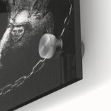 Modern Wall Art: Angel with Chain - Dramatic Monochrome Artwork