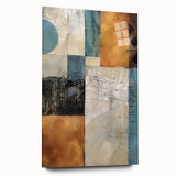 Abstract wall art featuring vibrant, multicolored strokes on acrylic glass, showcasing a modern design ideal for contemporary home decor. The artwork captures dynamic movement and vivid colors, enhancing any living space with a touch of creativity and elegance.