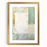 Abstract strokes wall art framed in gold, showcasing vibrant colors with a contemporary design. Ideal for modern home decor and art enthusiasts.