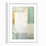 Abstract wall art featuring multicolored strokes against a white background, framed with a mat for a polished finish, ideal for modern home decor.