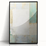 Abstract wall art featuring bold black strokes on a white background, framed in sleek black acrylic, ideal for modern decor, enhancing contemporary spaces.