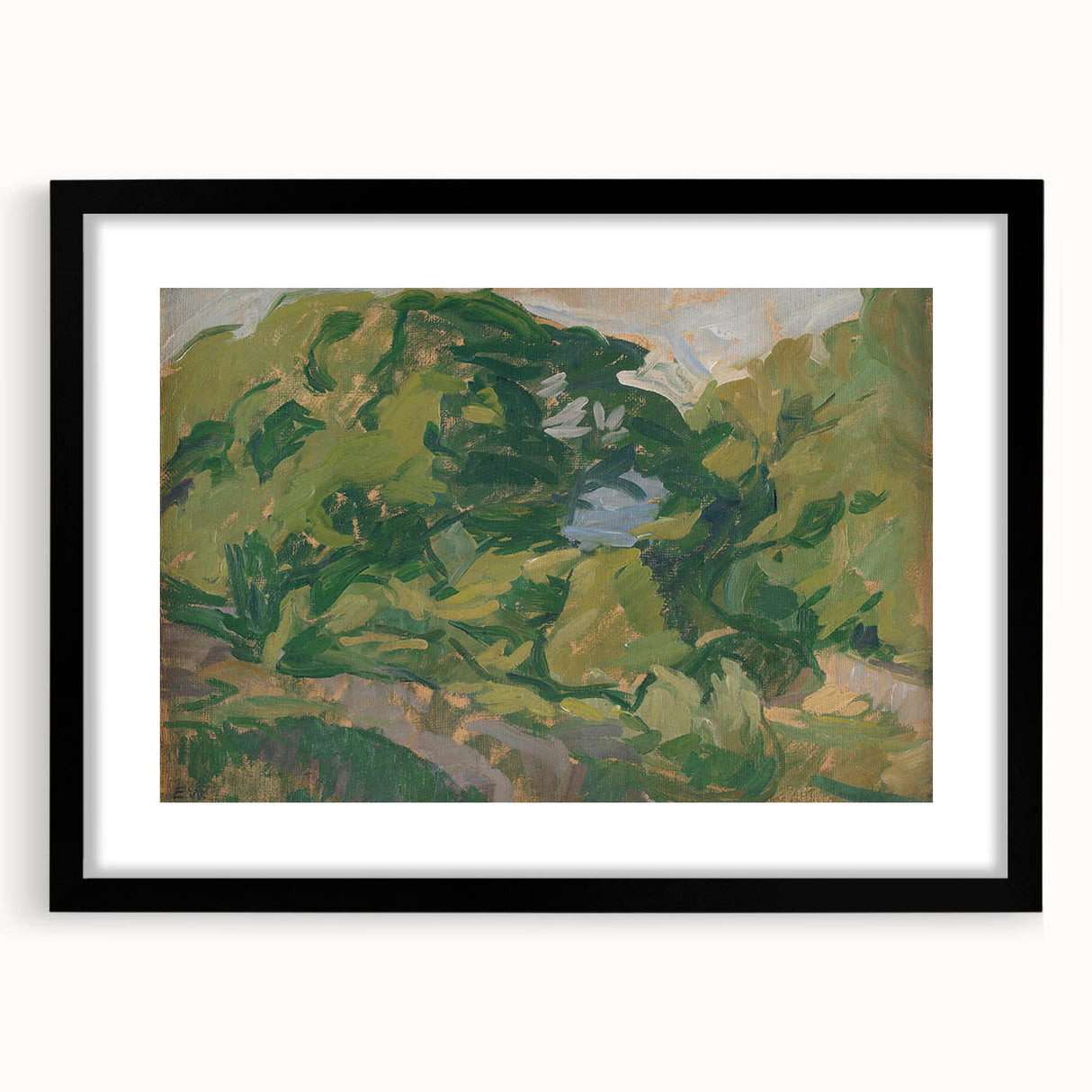 Modern Wall Art: Lush Landscape Scene by Edvard Weie