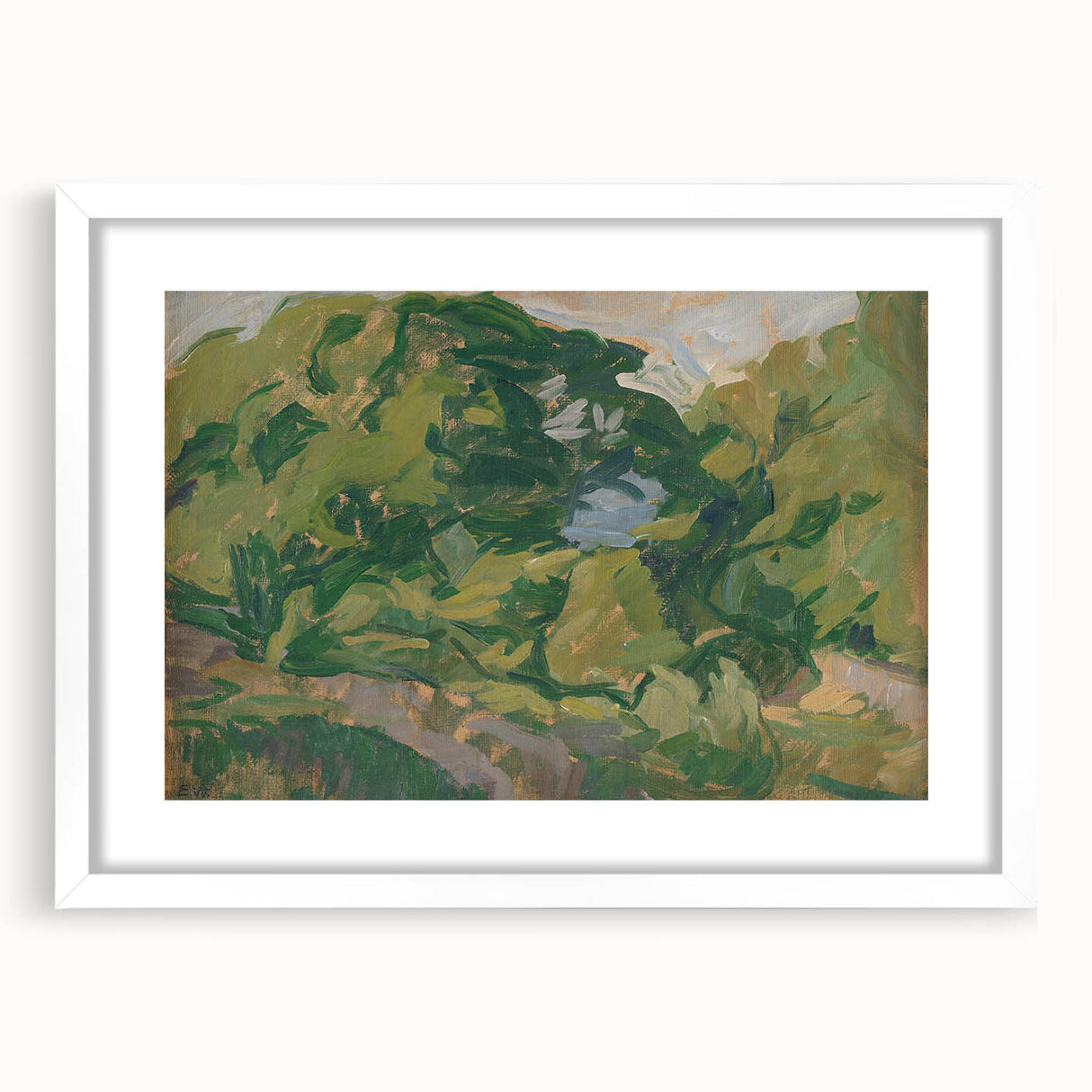 Modern Wall Art: Lush Landscape Scene by Edvard Weie