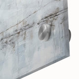 Abstract wall art featuring vibrant strokes in shades of blue, pink, and gold on acrylic glass, showcasing a modern design that enhances contemporary decor.