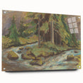 Modern Wall Art: Tranquil Brook Scene by Zolo Palugyay