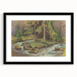 Modern Wall Art: Tranquil Brook Scene by Zolo Palugyay