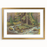 Modern Wall Art: Tranquil Brook Scene by Zolo Palugyay