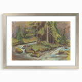 Modern Wall Art: Tranquil Brook Scene by Zolo Palugyay