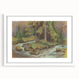 Modern Wall Art: Tranquil Brook Scene by Zolo Palugyay