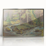 Modern Wall Art: Tranquil Brook Scene by Zolo Palugyay