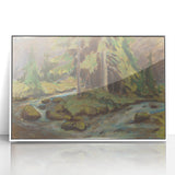 Modern Wall Art: Tranquil Brook Scene by Zolo Palugyay