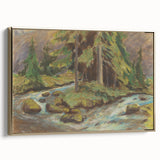 Modern Wall Art: Tranquil Brook Scene by Zolo Palugyay