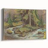 Modern Wall Art: Tranquil Brook Scene by Zolo Palugyay