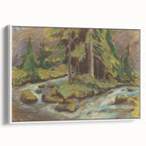 Modern Wall Art: Tranquil Brook Scene by Zolo Palugyay