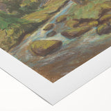 Modern Wall Art: Tranquil Brook Scene by Zolo Palugyay