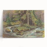 Modern Wall Art: Tranquil Brook Scene by Zolo Palugyay