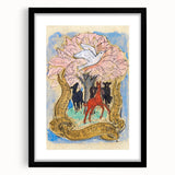 Modern Wall Art: Birth Celebration - Vibrant Abstract Nature Print