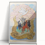 Modern Wall Art: Birth Celebration - Vibrant Abstract Nature Print