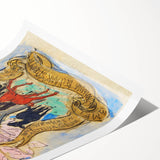 Modern Wall Art: Birth Celebration - Vibrant Abstract Nature Print