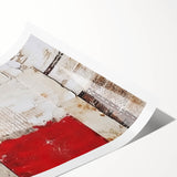 Abstract wall art print showcasing vibrant strokes in shades of blue, yellow, and pink, perfect for modern home decor. Ideal for enhancing living spaces with artistic flair.