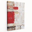 Abstract wall art canvas showcasing vibrant strokes in shades of blue, orange, and yellow, emphasizing a modern artistic style. Perfect for enhancing contemporary decor.