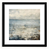 Abstract wall art featuring bold black strokes on a white background, framed with a black mat, creating a modern aesthetic perfect for home decor.