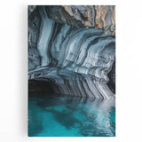 Stretched canvas artwork depicting a vibrant cave landscape scene with rich colors and intricate details, suitable for home decor and art enthusiasts.