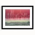 Framed Office Art – Abstract Red & Green Forest Canvas Print