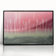 Framed Office Art – Abstract Red & Green Forest Canvas Print