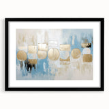 Abstract geometric frame with a sleek black mat, showcasing a modern design that enhances contemporary decor. Ideal for displaying artwork or photos in stylish interiors.