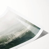 Abstract landscape wall art print featuring vibrant colors and fluid shapes, rolled for easy transport and storage, perfect for modern home decor.