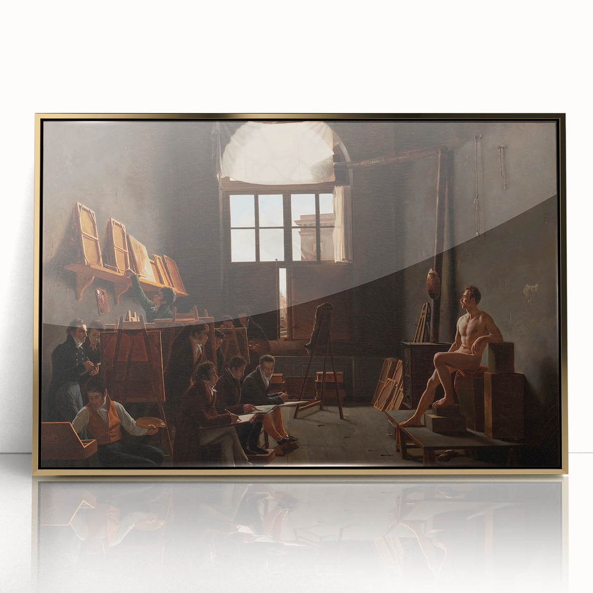 Neoclassical Art Print - The Studio of Jacques-Louis David