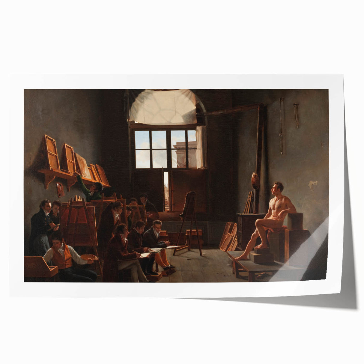 Neoclassical Art Print - The Studio of Jacques-Louis David
