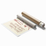 Extra large rolled print featuring floral art in muted watercolor tones, ideal for classy bathroom wall art.