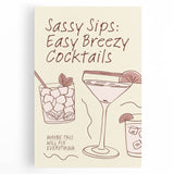 Large black and white stretched canvas featuring assorted kitchen utensils, ideal for kitchen wall art.