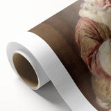 Festive Canvas Art - Santa Wrapping Large Gift Christmas Wall Decor