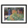 Claude Monet's Rounded Flower Bed - Impressionist Garden Wall Art Print