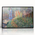 Claude Monet's Rounded Flower Bed - Impressionist Garden Wall Art Print