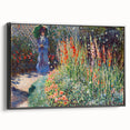 Claude Monet's Rounded Flower Bed - Impressionist Garden Wall Art Print