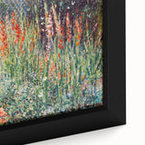 Claude Monet's Rounded Flower Bed - Impressionist Garden Wall Art Print
