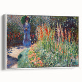 Claude Monet's Rounded Flower Bed - Impressionist Garden Wall Art Print