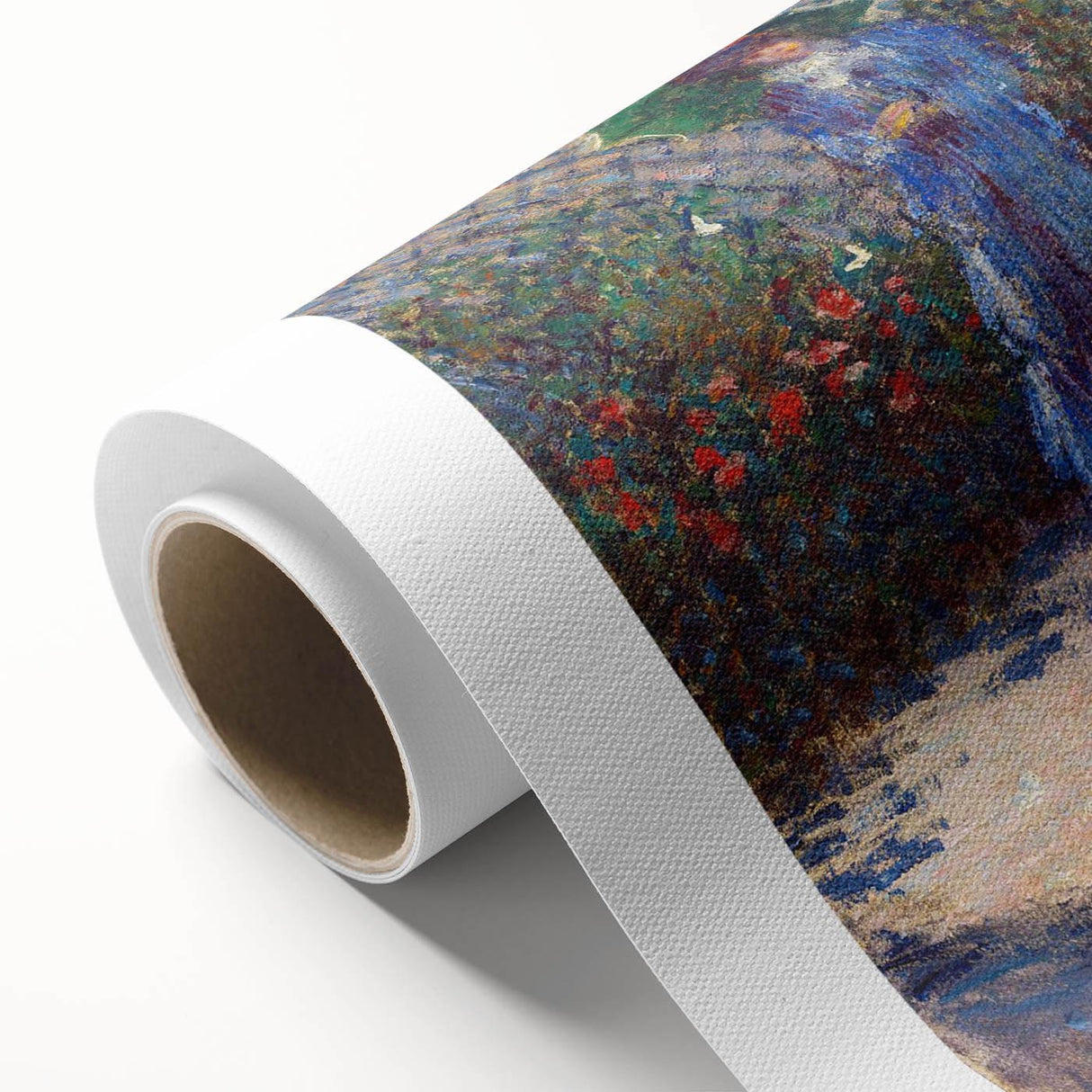 Claude Monet's Rounded Flower Bed - Impressionist Garden Wall Art Print